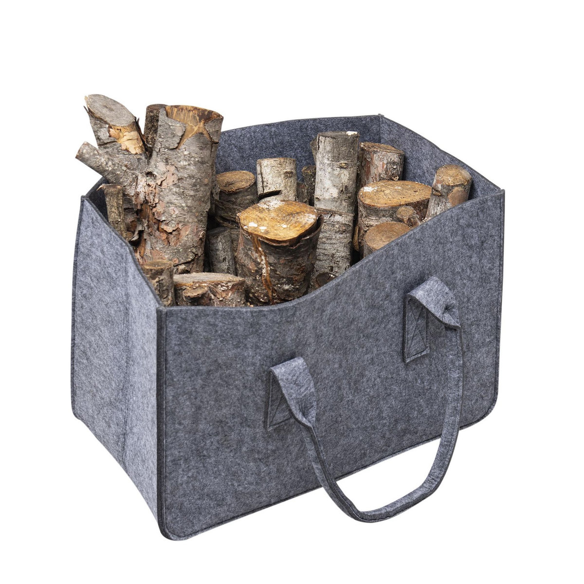 WERKAPRO Sac à bûches en feutre gris WERKA PRO  50x27x34cm