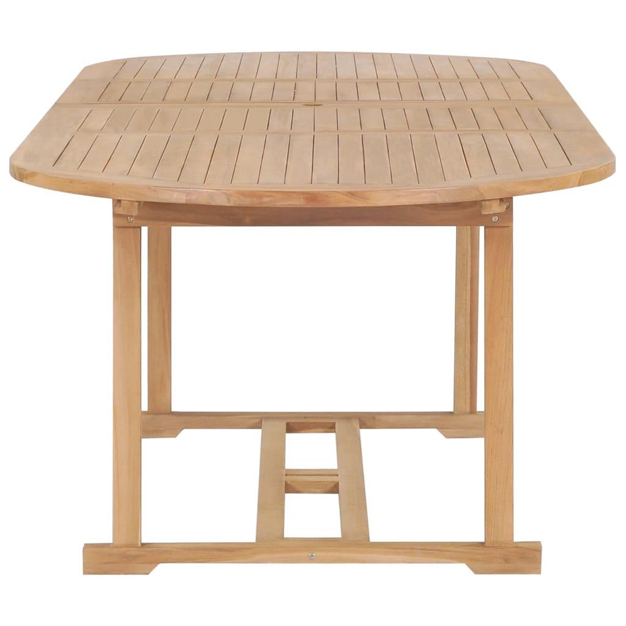 Voir la diapositive 5 : VIDAXL Table extensible de jardin 180-280x100x75 cm Teck solide Ovale