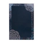 Paris Prix Tapis à Motifs Vintage  Medley  Bleu. Coloris disponibles : Bleu