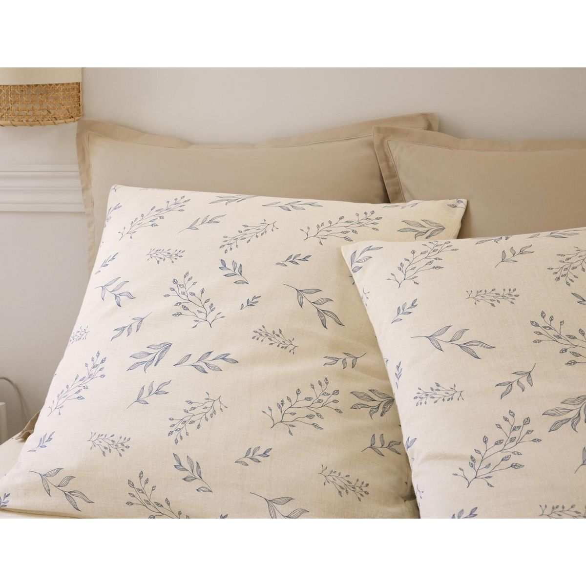 BATON ROUGE Parure housse de couette 100% gaze de coton imprimé liveo