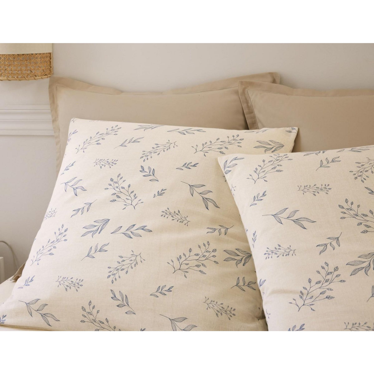 BATON ROUGE Parure housse de couette 100% gaze de coton imprimé liveo