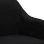 VIDAXL Chaise pivotante de salle a manger Noir Tissu
