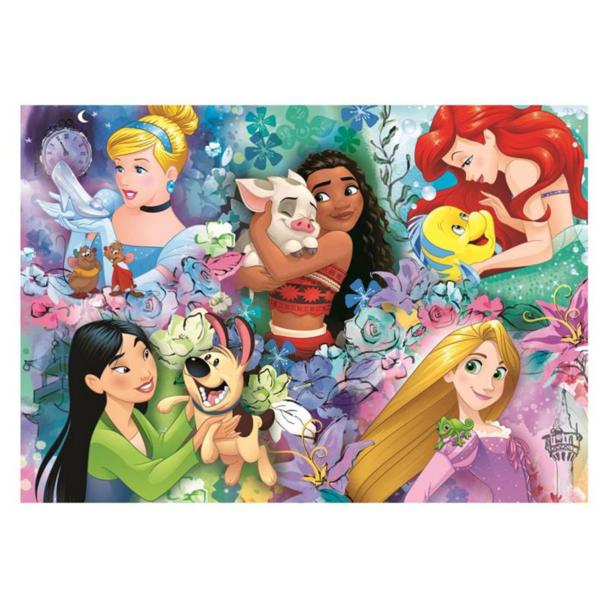 CLEMENTONI Clementoni Jigsaw Puzzle Super Color Disney Princess II, 60 pcs. 26995