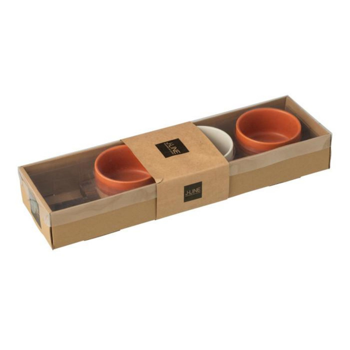 Paris Prix Service Apéritif 4 Pièces  Avery  39cm Orange & Blanc