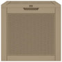 Voir la diapositive 5 : VIDAXL Boîte de stockage de jardin marron clair 55,5x43x53 cm PP