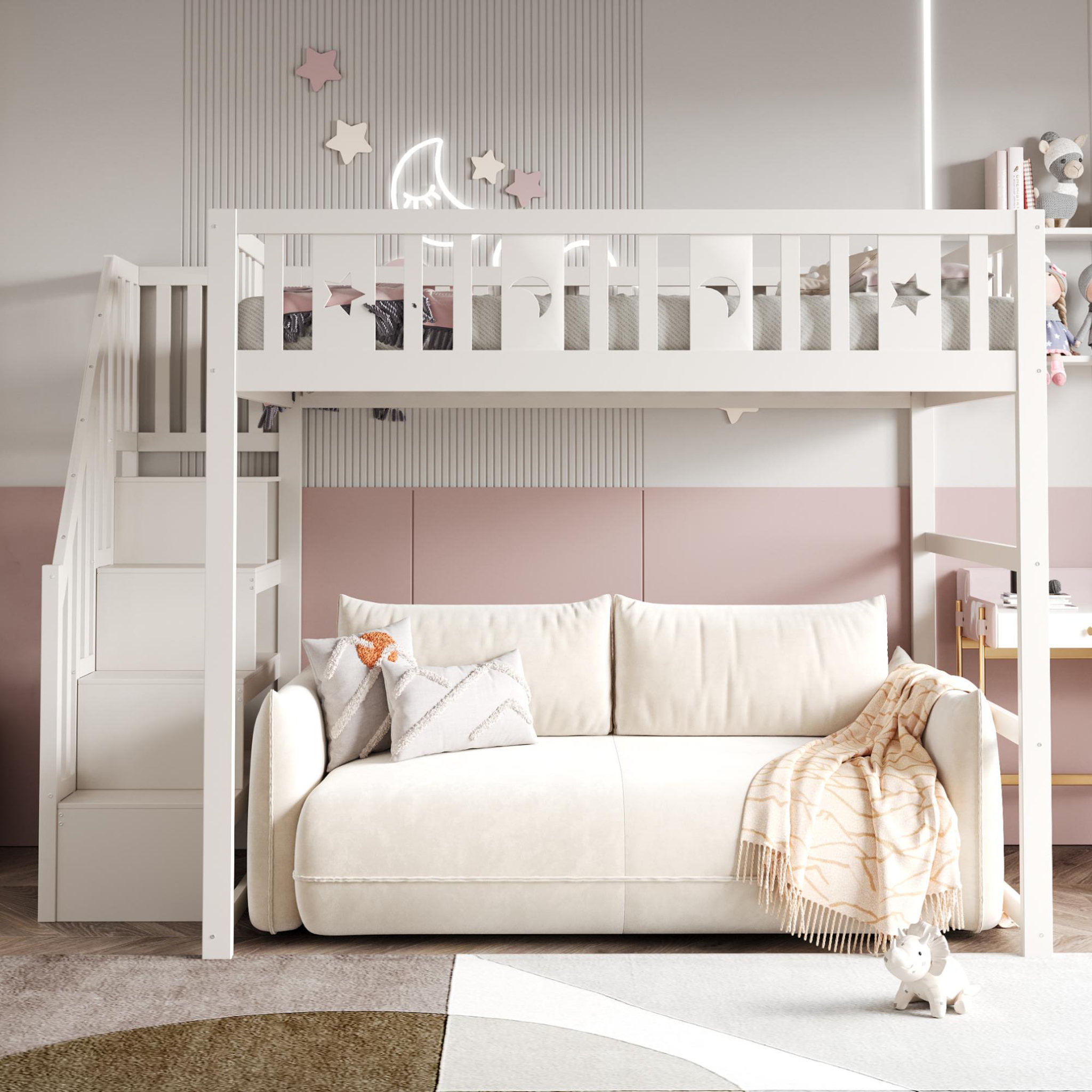 Voir la diapositive 4 : MERAX Lit mezzanine enfant
