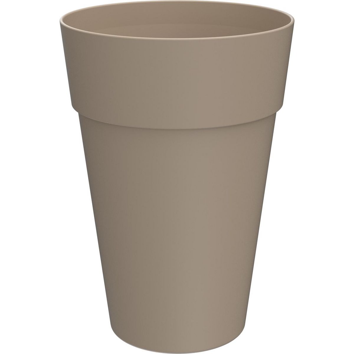 GARDENSTAR Pot en plastique ICFAL - Taupe Smoke - 35cm
