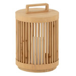 Paris Prix Lampe à Poser à LED en Bois  Cylindrique  36cm Naturel