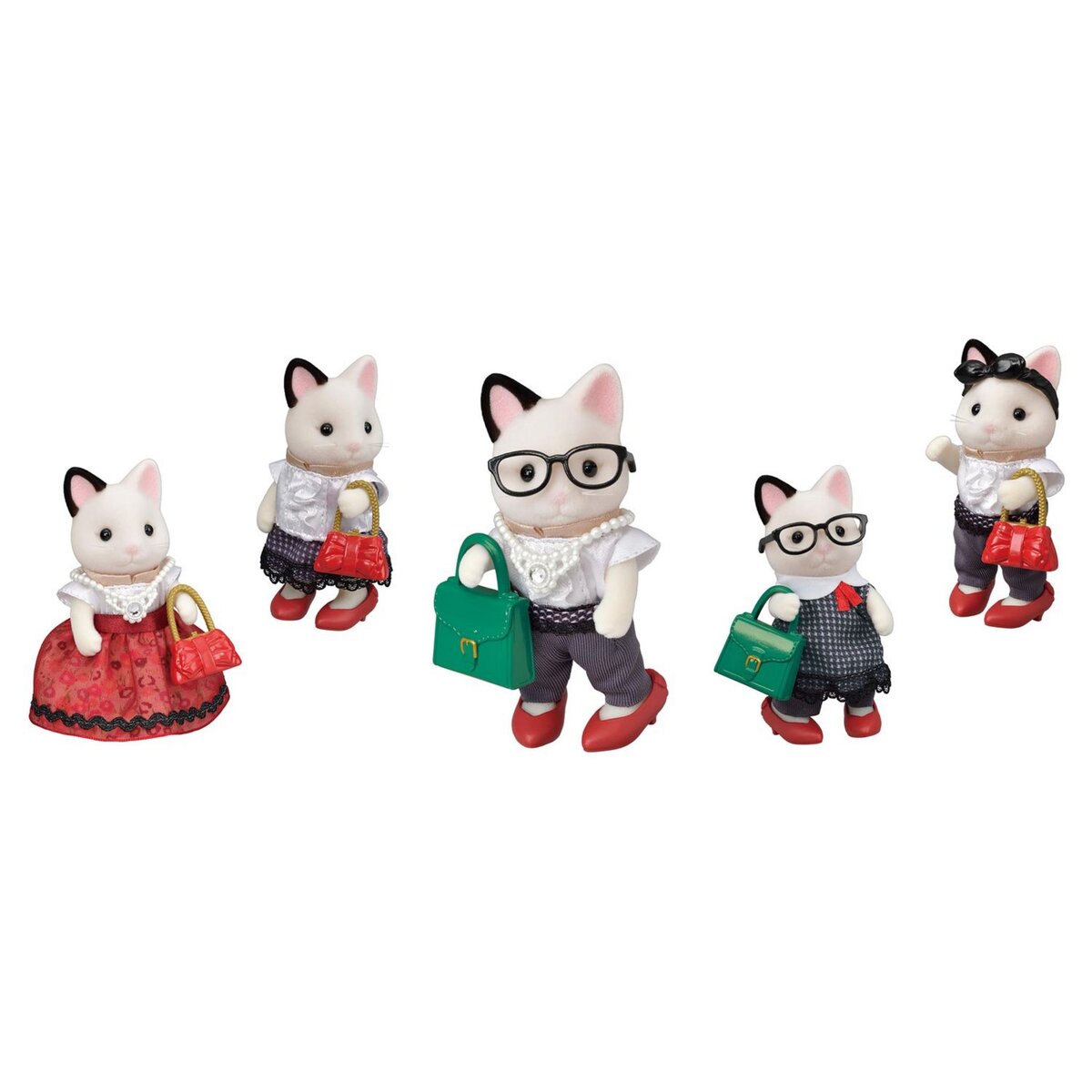 Sylvanian families 5462 Valisette de mode et grande soeur chat bicolore