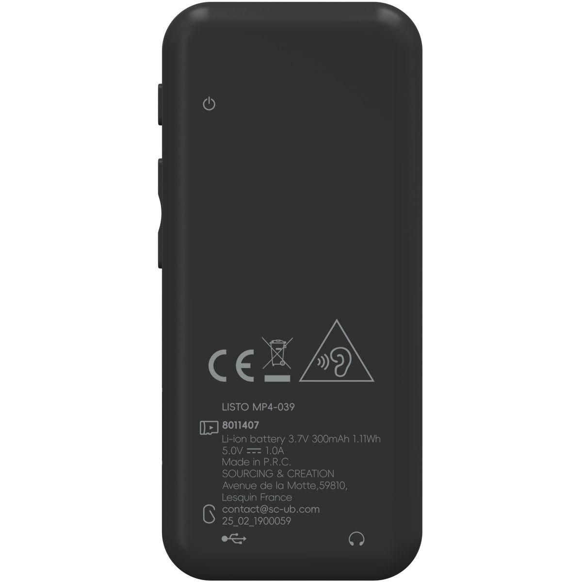 Listo Lecteur MP4 MP4-039