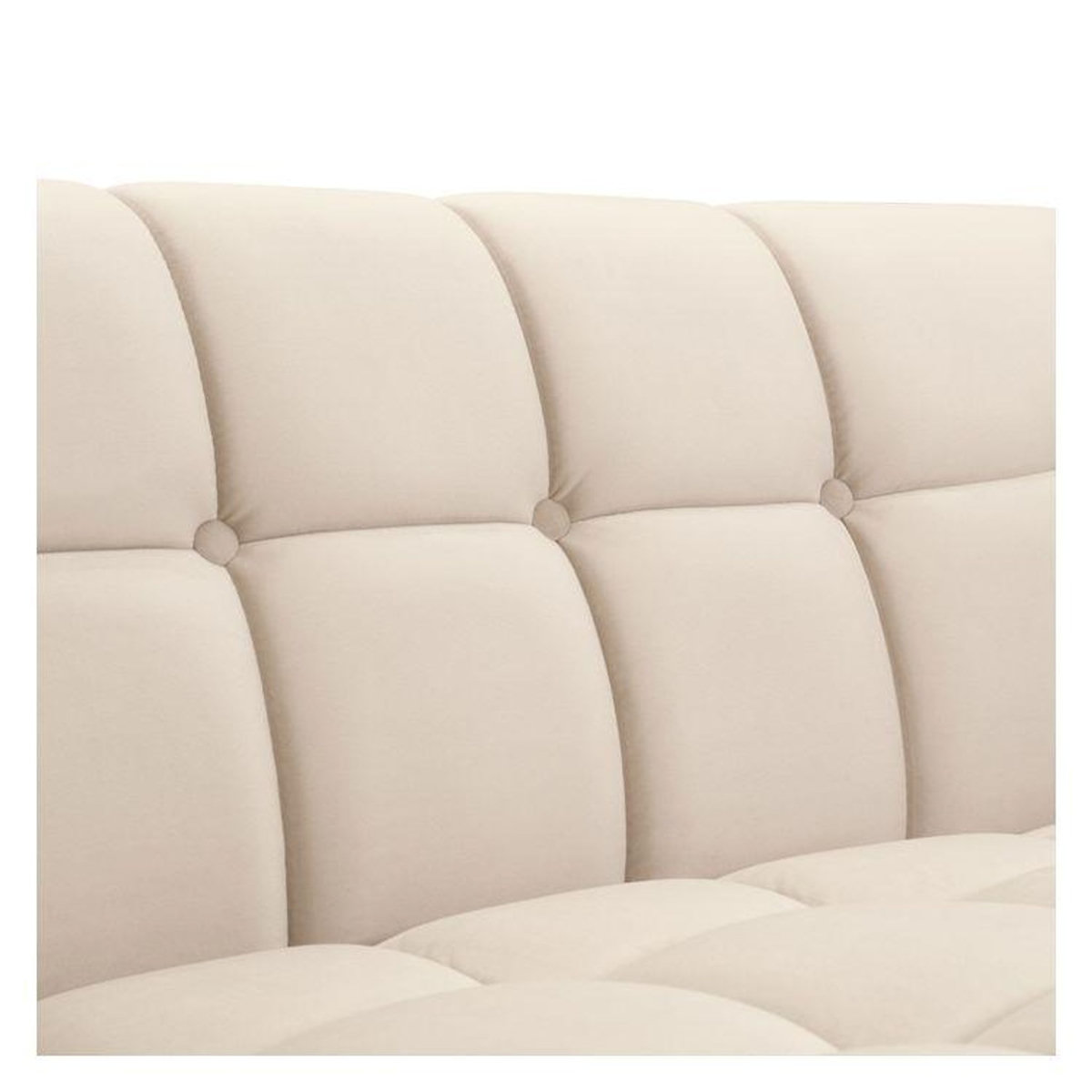 Rendez vous déco Canapé 2 places en velours beige-Mona