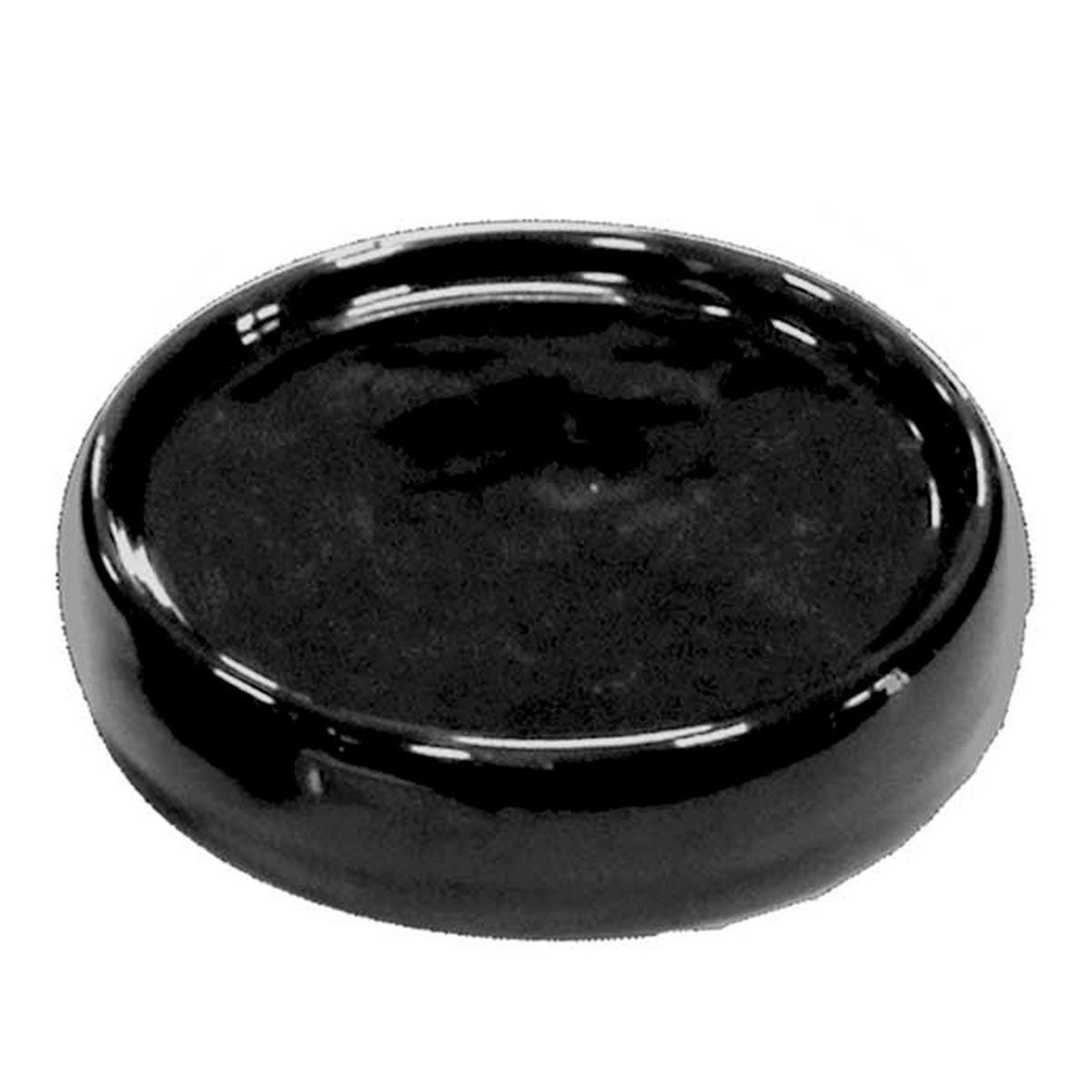 Douceur d'Intérieur Porte savon en céramique  bullea  10cm noir