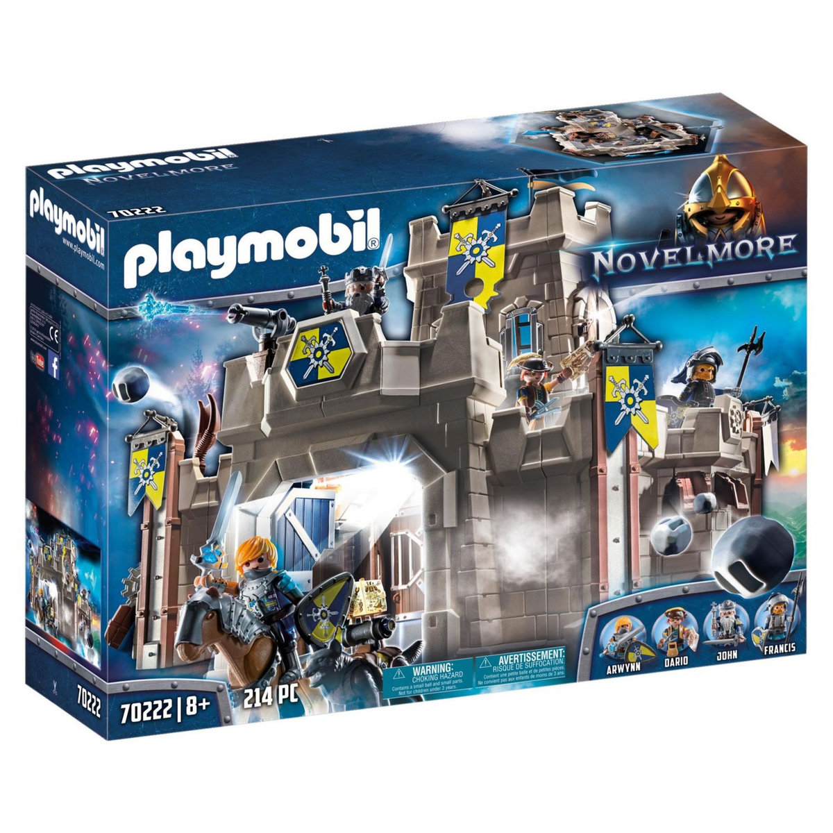 PLAYMOBIL 70222 - Novelmore - Citadelle des Chevaliers Novelmore