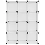 VIDAXL Cubes de rangement 12 pcs Transparent PP