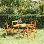 VIDAXL Chaises pliables de jardin lot de 4 Bois d'acacia massif