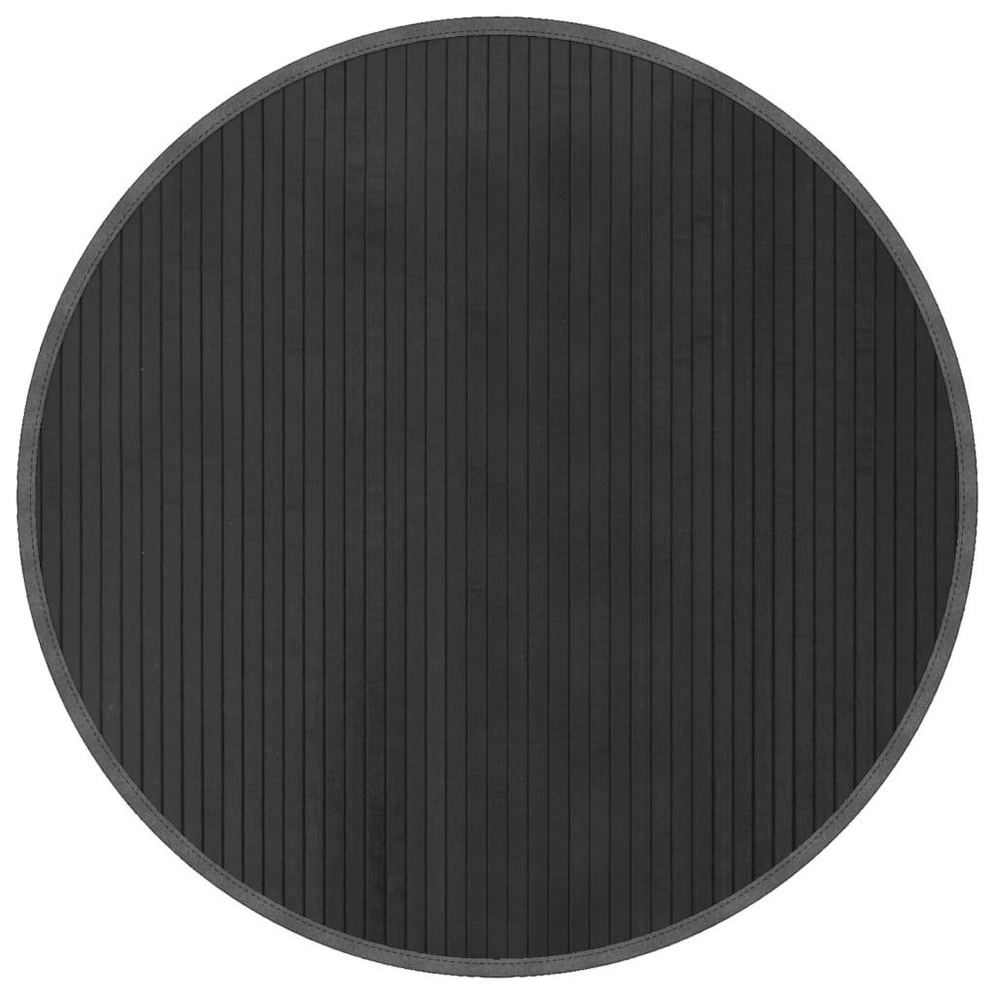 Voir la diapositive 2 : VIDAXL Tapis rond gris 80 cm bambou
