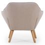 Voir la diapositive 4 : Paris Prix Fauteuil Scandinave Matelassé  Taon  83cm Beige
