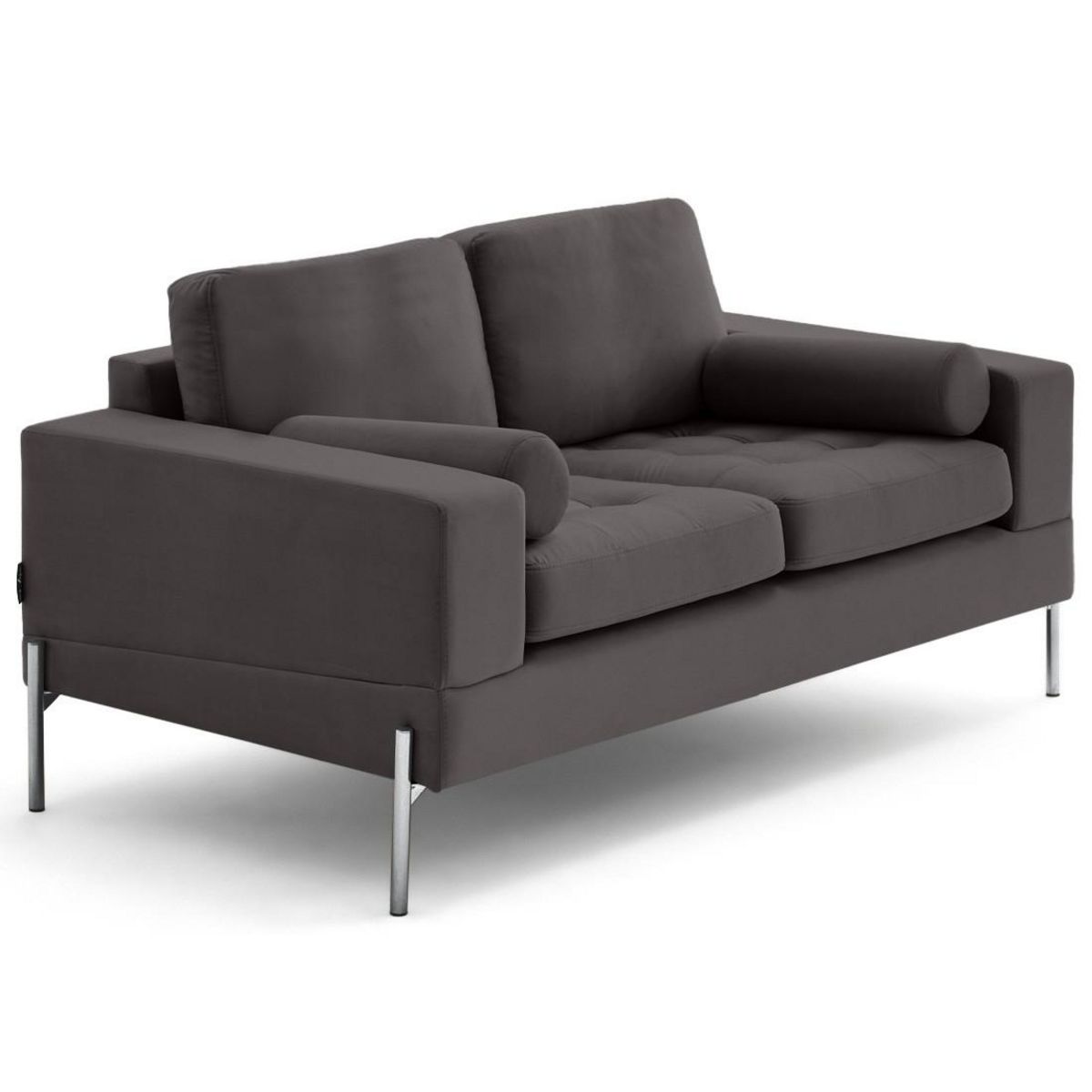 LISA DESIGN Isaure - canapé droit 2 places en velours