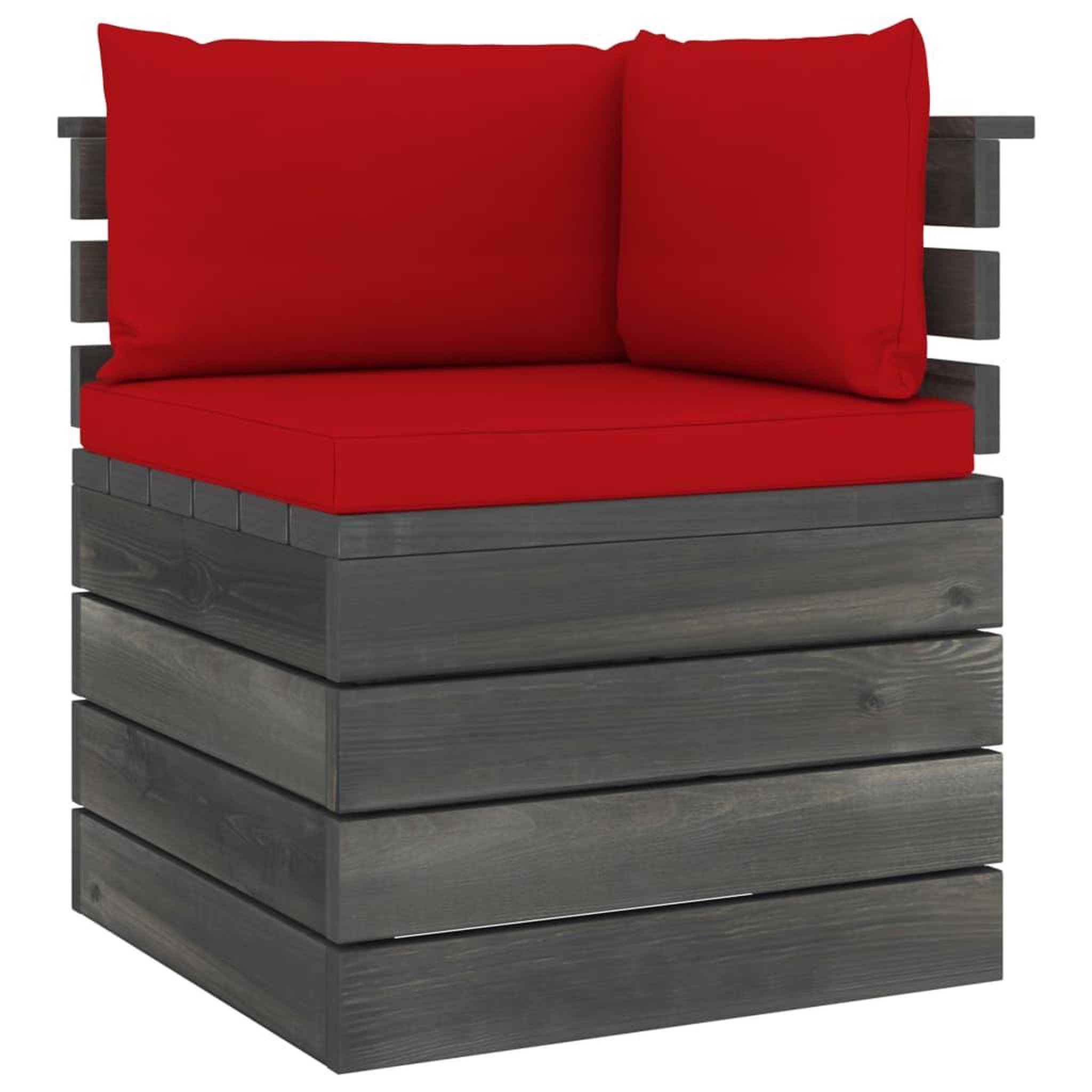 Voir la diapositive 4 : VIDAXL Salon palette de jardin 5 pcs avec coussins Bois de pin massif