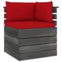 Voir la diapositive 4 : VIDAXL Salon palette de jardin 5 pcs avec coussins Bois de pin massif