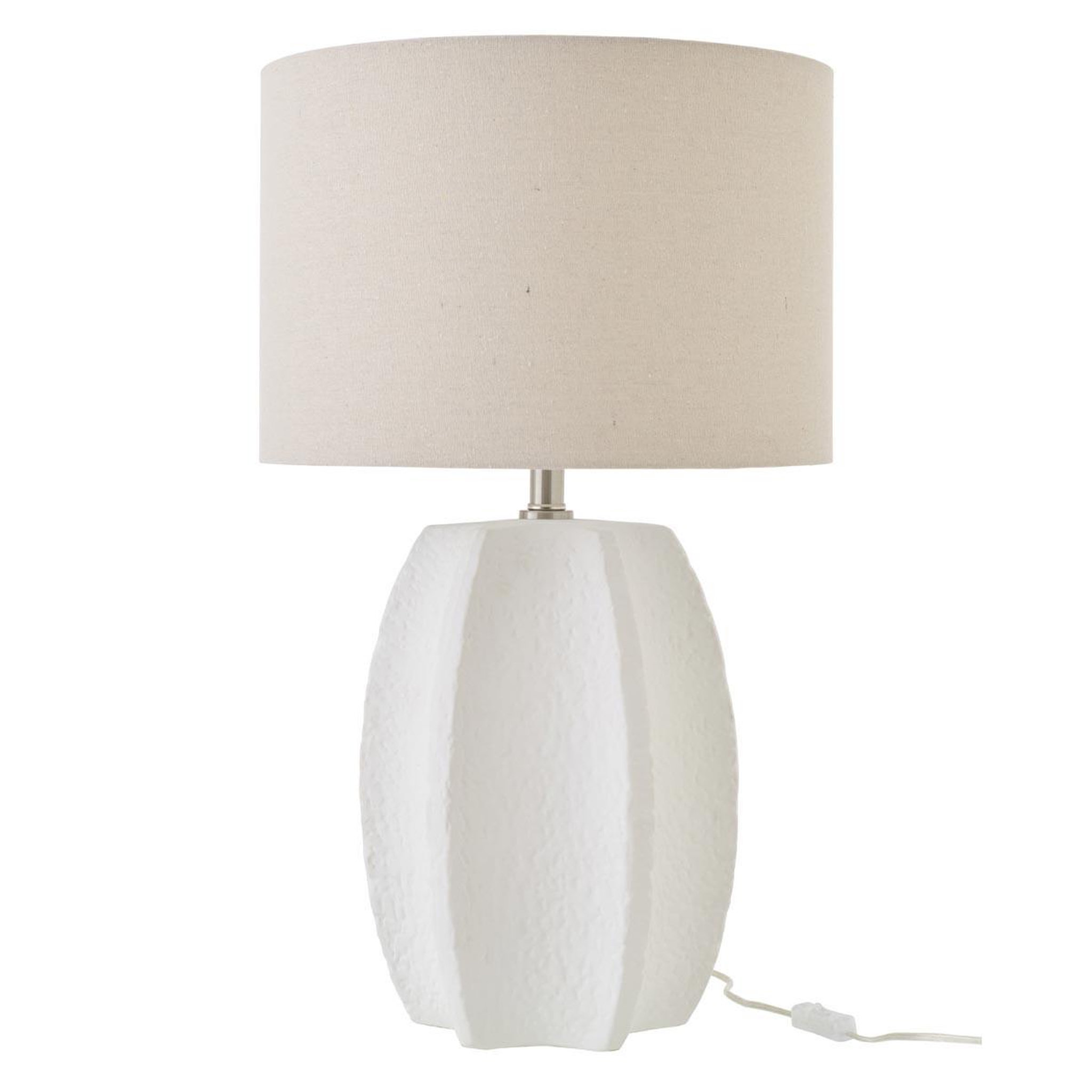 J-LINE Lampe à poser en céramique  latasha  70cm blanc
