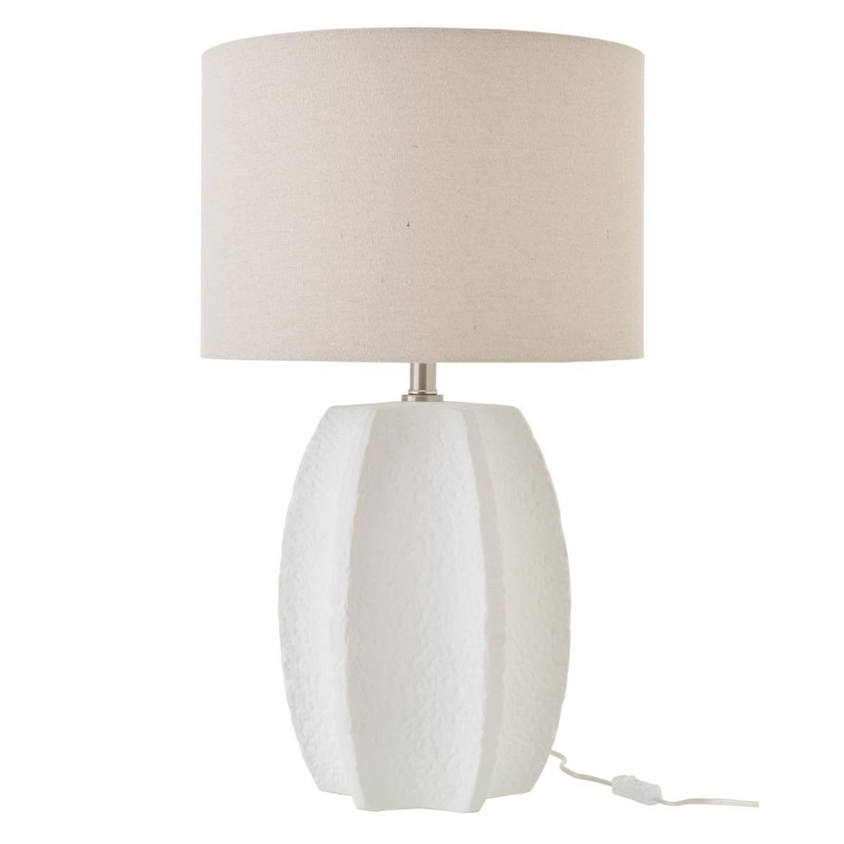 Paris Prix Lampe à Poser en Céramique  Latasha  70cm Blanc