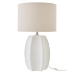 Paris Prix Lampe à Poser en Céramique  Latasha  70cm Blanc
