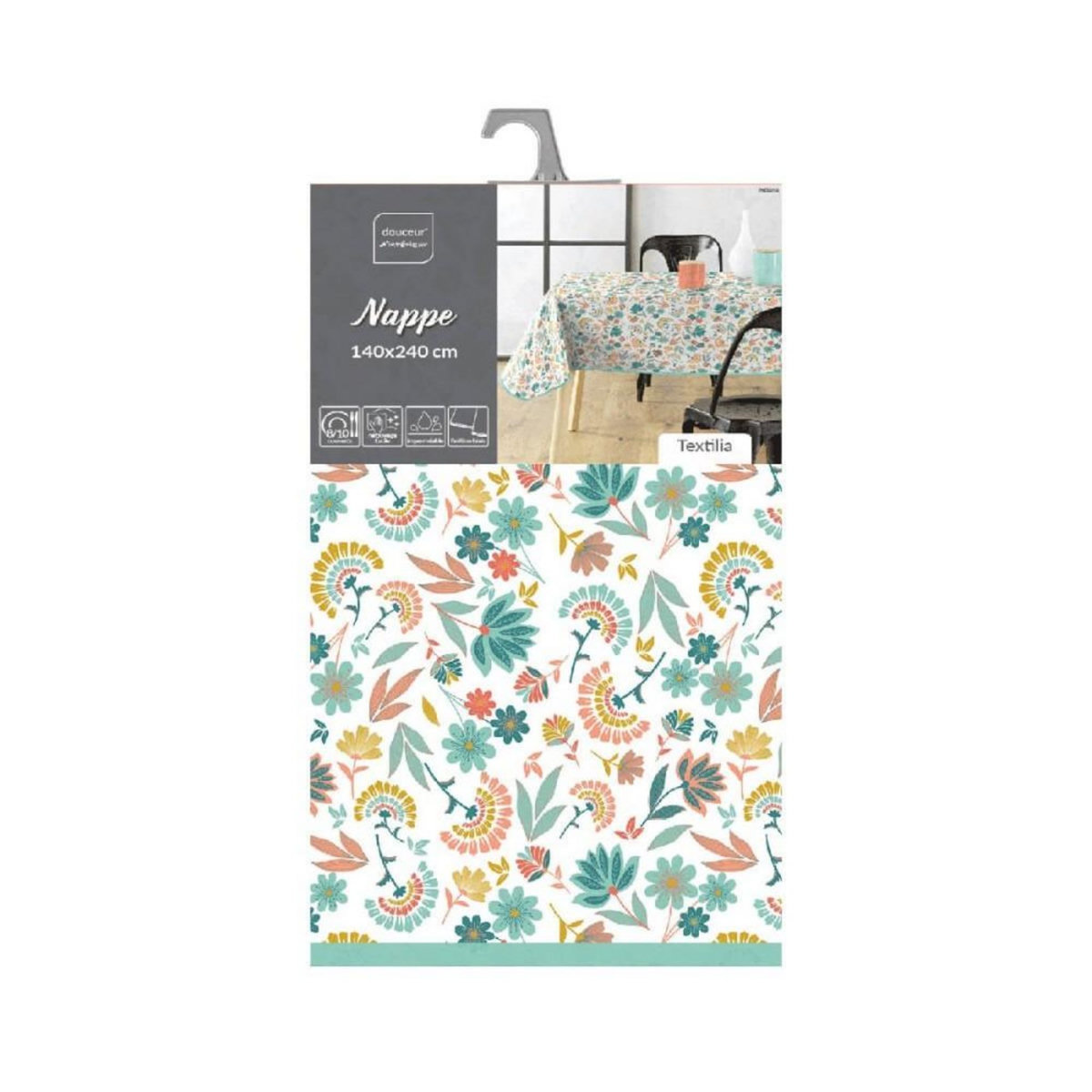 Douceur d'Intérieur Nappe rectangulaire 140x240 cm Textilia Indiana