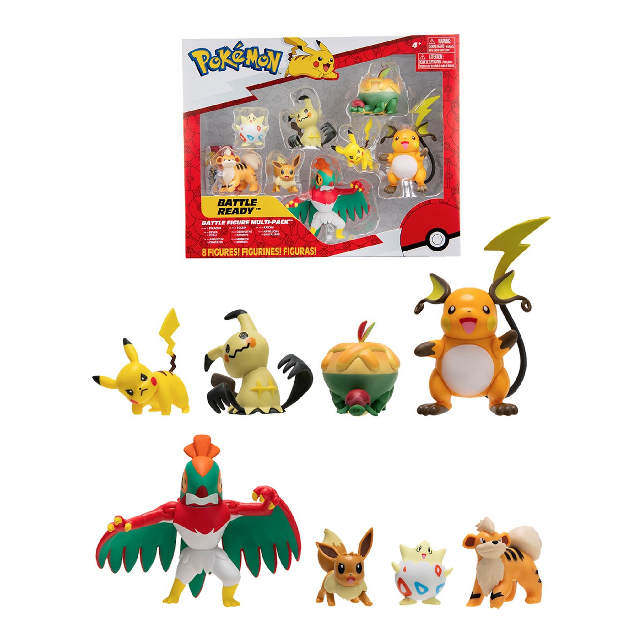 Voir la diapositive 1 : BANDAI Pack de 8 figurines Pokémon Collection n°9
