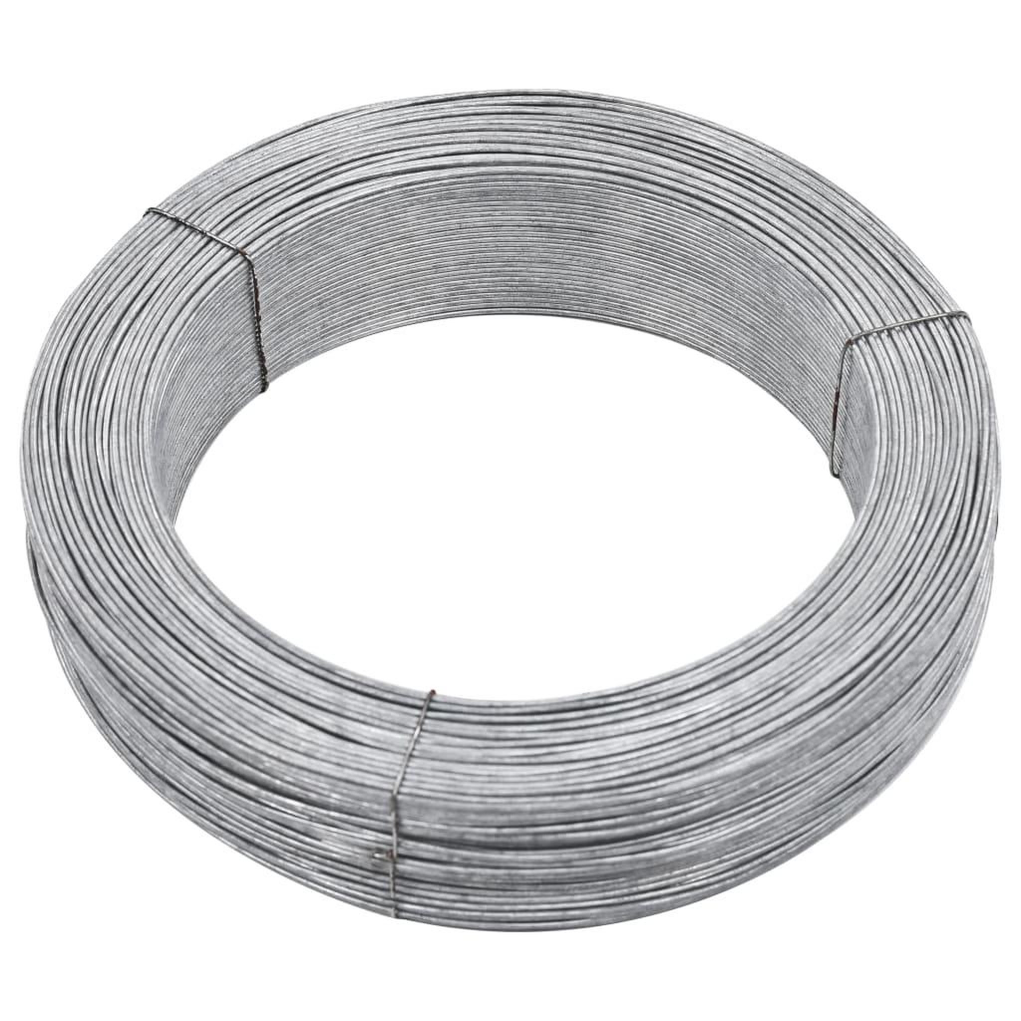 Voir la diapositive 1 : VIDAXL Fil de liaison de cloture 250 m 2 mm Acier