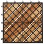 Voir la diapositive 4 : VIDAXL Carreaux de terrasse 10 pcs 30x30 cm Bois d'acacia solide