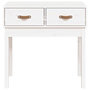 Voir la diapositive 3 : VIDAXL Table console Blanc 76,5x40x75 cm Bois massif de pin