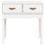 Voir la diapositive 3 : VIDAXL Table console Blanc 76,5x40x75 cm Bois massif de pin