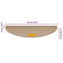 Voir la diapositive 6 : VIDAXL Tapis d'escalier autocollants 30 pcs 56x17x3 cm beige clair