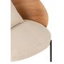 Voir la diapositive 5 : Paris Prix Fauteuil Lounge Design  Lone  81cm Naturel & Beige