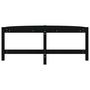 Voir la diapositive 5 : VIDAXL Table basse Noir 118x63x45 cm Bois massif de pin
