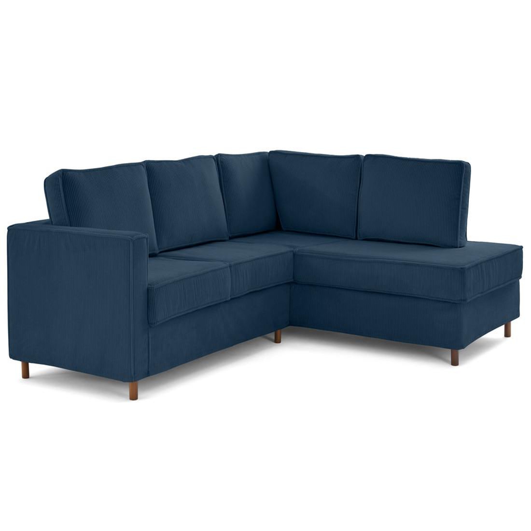 Voir la diapositive 4 : LISA DESIGN Jake - canapé déhoussable d'angle droit 5 places en velours côtelé