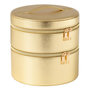 Voir la diapositive 1 : Paris Prix Boîte Ronde Pour Cosmétiques  Ericka  19cm Or