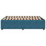 Voir la diapositive 5 : VIDAXL Cadre de lit sans matelas bleu 160x200 cm velours
