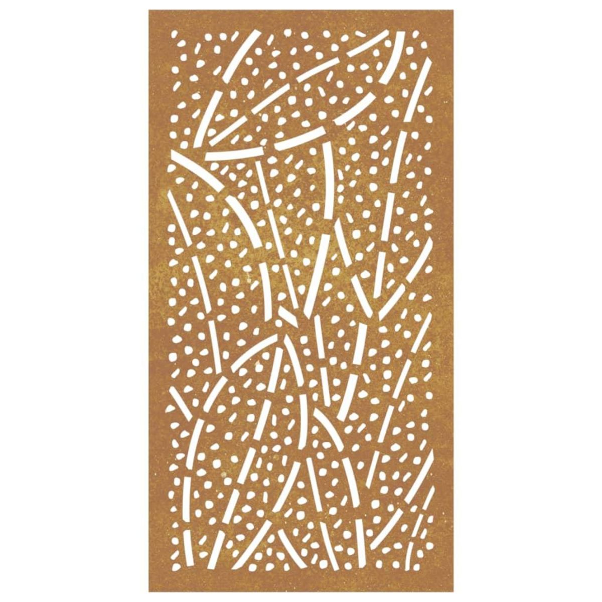 VIDAXL Decoration murale jardin 105x55 cm acier corten design feuille