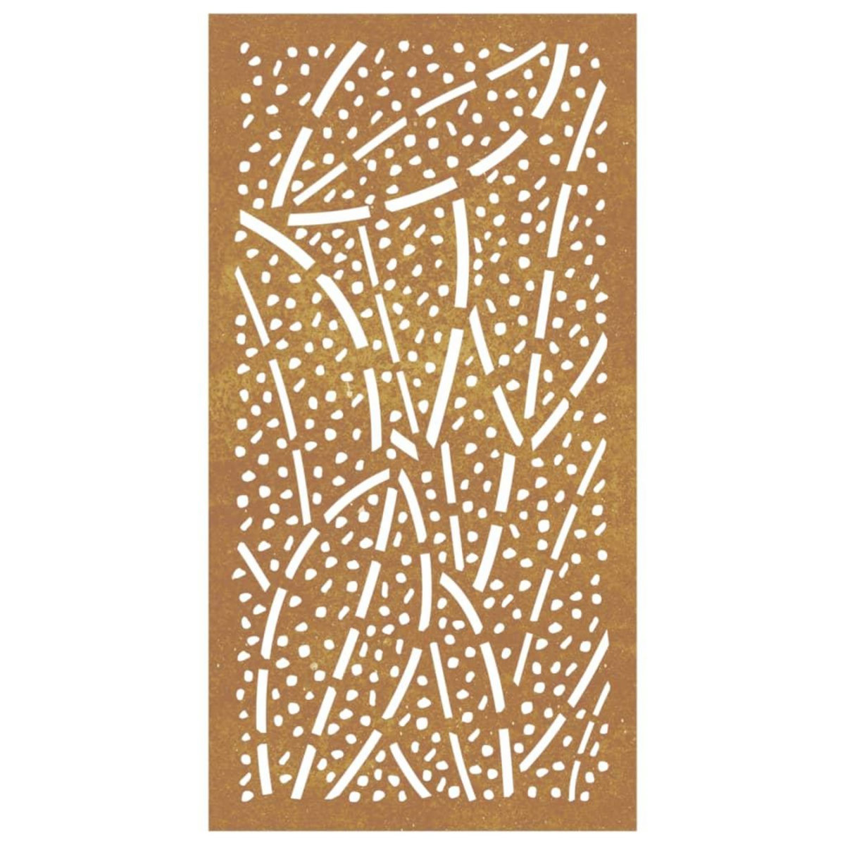 VIDAXL Decoration murale jardin 105x55 cm acier corten design feuille