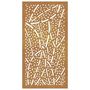 Voir la diapositive 4 : VIDAXL Decoration murale jardin 105x55 cm acier corten design feuille