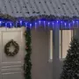 VIDAXL Guirlande lumineuse a glaçons de Noël 40 pcs Bleu Acrylique