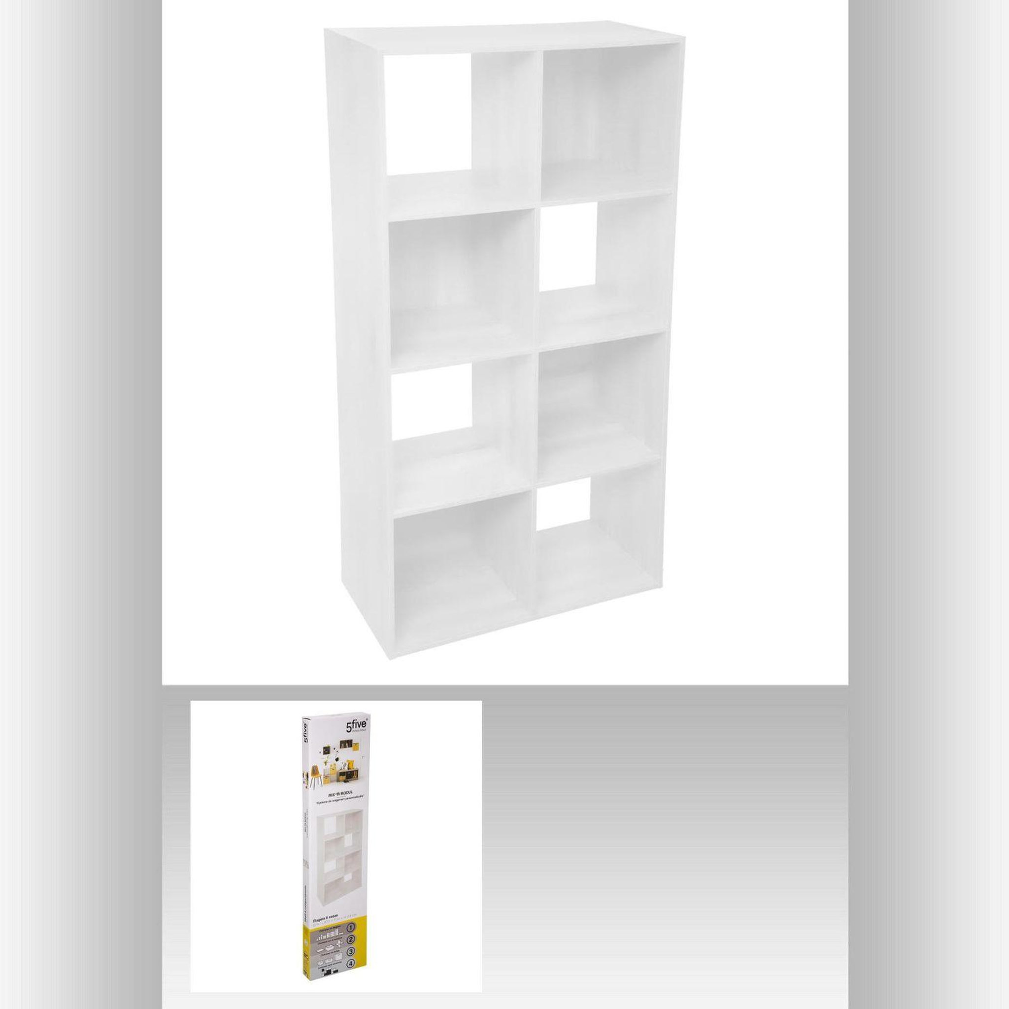 Voir la diapositive 3 : FIVE Etagère cube design Mix'n modul
