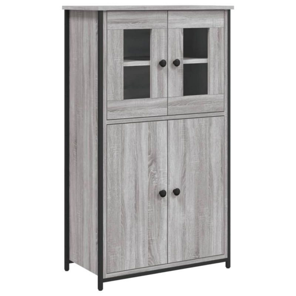 VIDAXL Buffet haut sonoma gris 62x32x106,5 cm bois d ingénierie