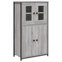 Voir la diapositive 2 : VIDAXL Buffet haut sonoma gris 62x32x106,5 cm bois d ingénierie