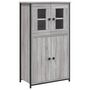 Voir la diapositive 2 : VIDAXL Buffet haut sonoma gris 62x32x106,5 cm bois d ingénierie