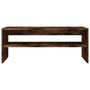 Voir la diapositive 4 : VIDAXL Table basse Chene fume 100x40x40 cm Bois d'ingenierie