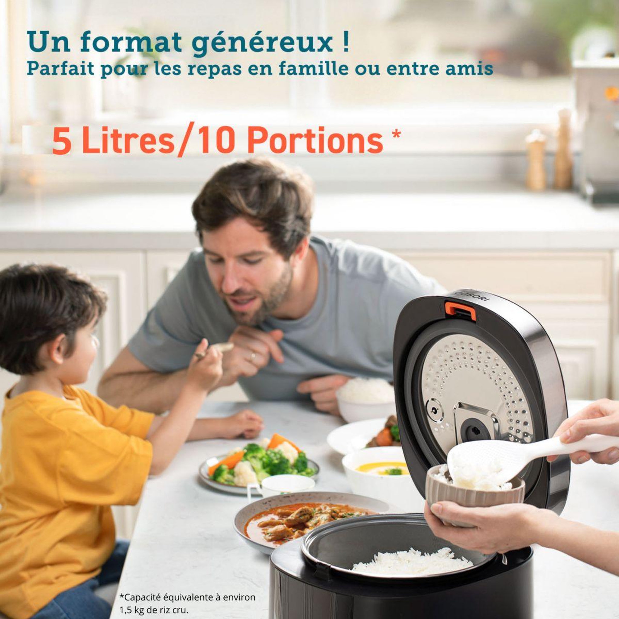 Voir la diapositive 4 : COSORI Cuiseur riz kosp0020eun multi-cooker,noir,  5 l