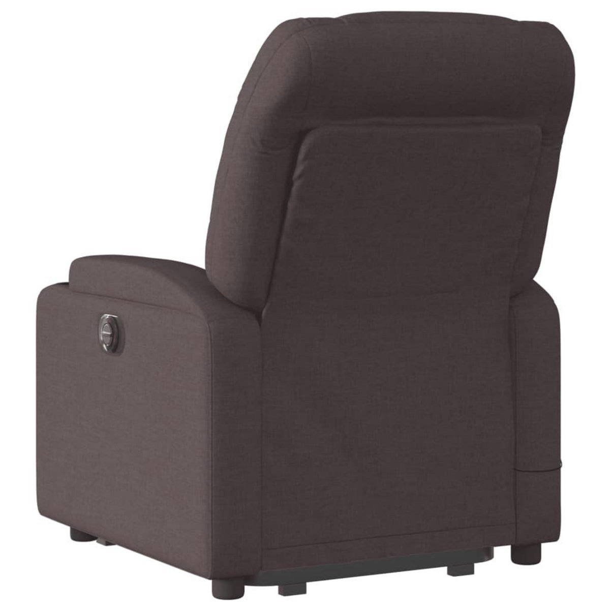 VIDAXL Fauteuil inclinable de massage electrique Marron fonce Tissu